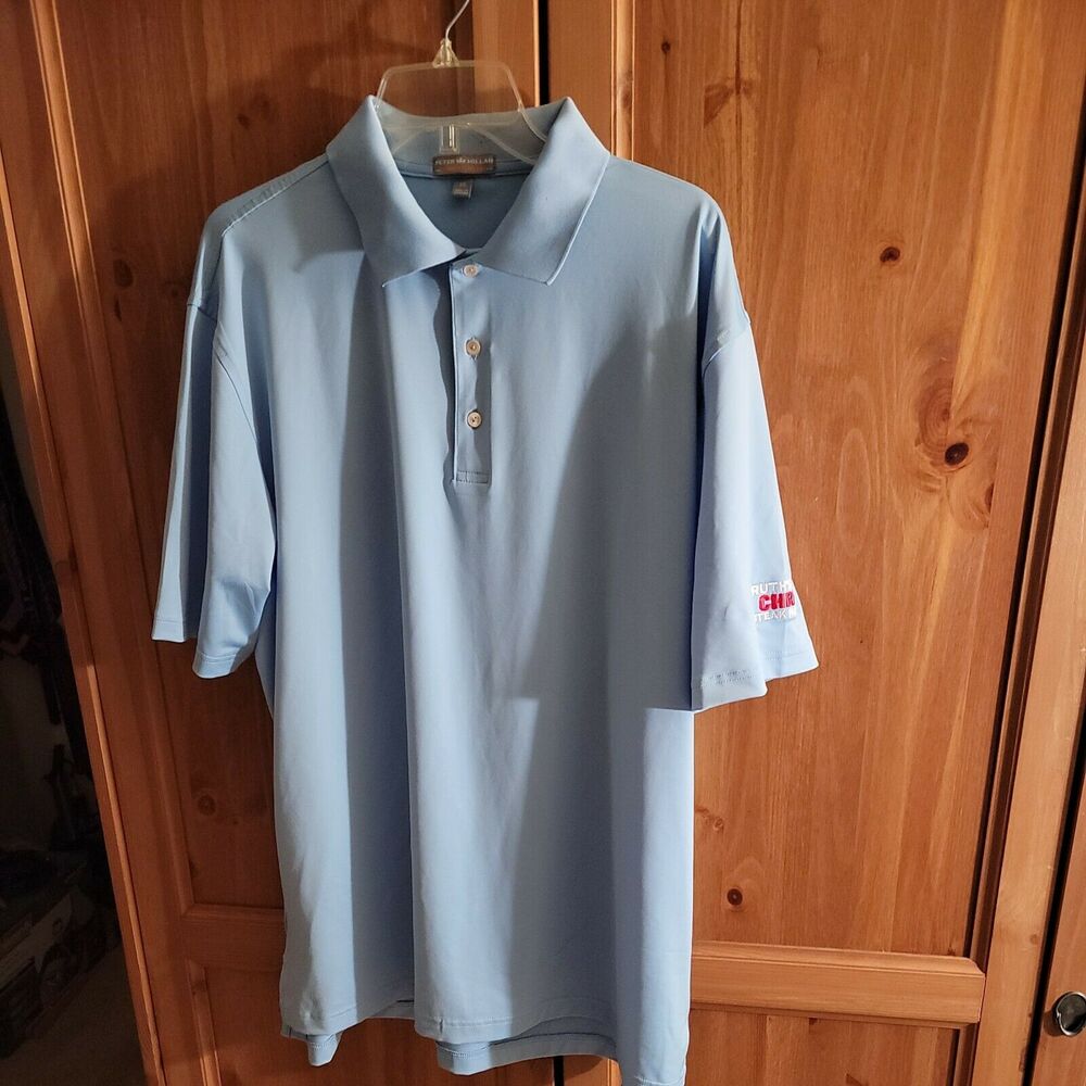 Peter Millar Summer Comfort Golf Polo Shirt Mens XL Ruth Chris Logo Steak house
